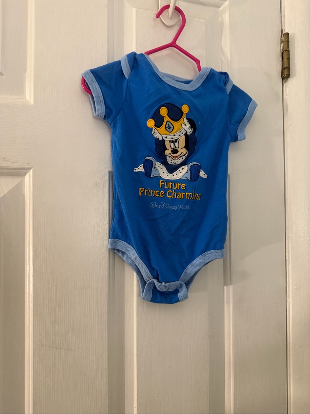Disney Parks Mickey Mouse Future Prince Charming Bodysuit 12M Walt Disney World